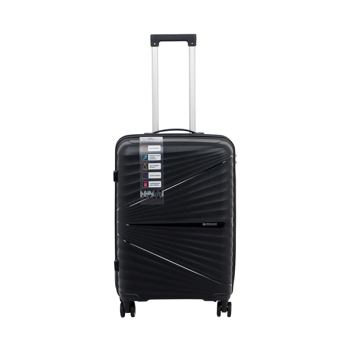 กระเป๋าเดินทาง ICEBASE รุ่น XD-28012BK (ROME) 28 นิ้ว สีดำ_0